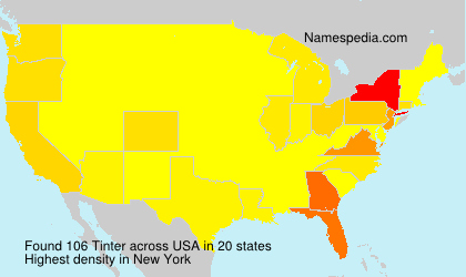 Surname Tinter in USA Surname Tinter in USA