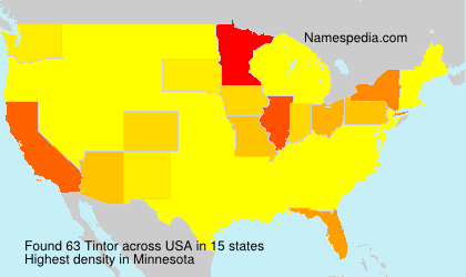 Surname Tintor in USA Surname Tintor in USA