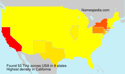 Surname Tinz in USA Surname Tinz in USA