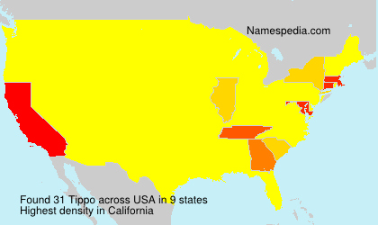 Surname Tippo in USA Surname Tippo in USA
