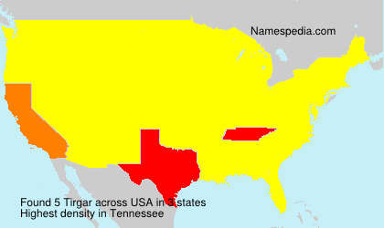Surname Tirgar in USA Surname Tirgar in USA