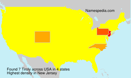 Surname Tiroly in USA Surname Tiroly in USA