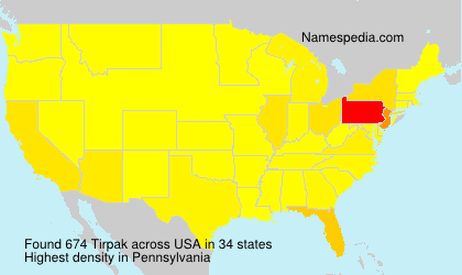 Surname Tirpak in USA Surname Tirpak in USA