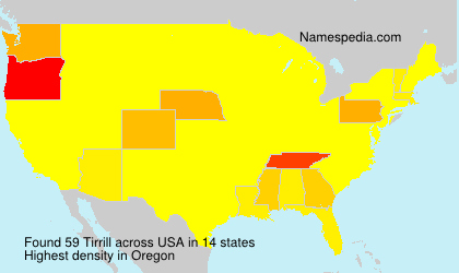 Surname Tirrill in USA Surname Tirrill in USA
