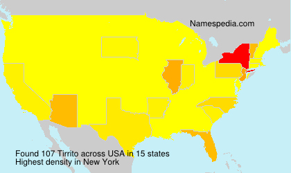 Surname Tirrito in USA Surname Tirrito in USA