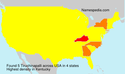 Surname Tiruchinapalli in USA Surname Tiruchinapalli in USA