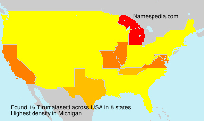 Surname Tirumalasetti in USA Surname Tirumalasetti in USA