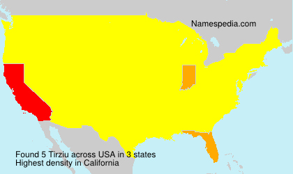 Surname Tirziu in USA Surname Tirziu in USA