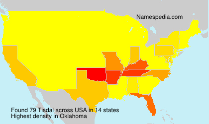 Surname Tisdal in USA Surname Tisdal in USA