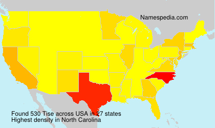 Surname Tise in USA Surname Tise in USA