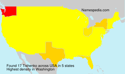 Surname Tishenko in USA Surname Tishenko in USA