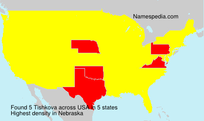 Surname Tishkova in USA Surname Tishkova in USA