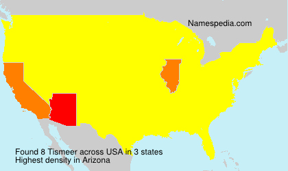 Surname Tismeer in USA Surname Tismeer in USA