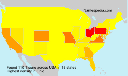 Surname Tisone in USA Surname Tisone in USA
