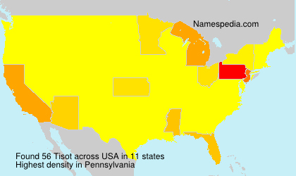 Surname Tisot in USA Surname Tisot in USA