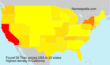 Surname Titan in USA Surname Titan in USA