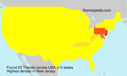 Surname Titanski in USA Surname Titanski in USA