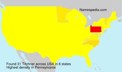 Surname Titchner in USA Surname Titchner in USA
