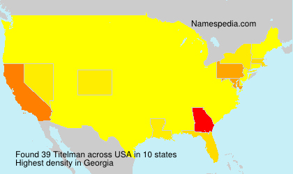 Surname Titelman in USA Surname Titelman in USA