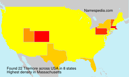 Surname Titemore in USA Surname Titemore in USA