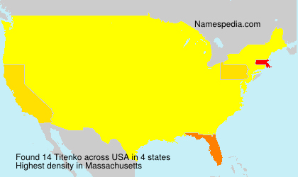 Surname Titenko in USA Surname Titenko in USA