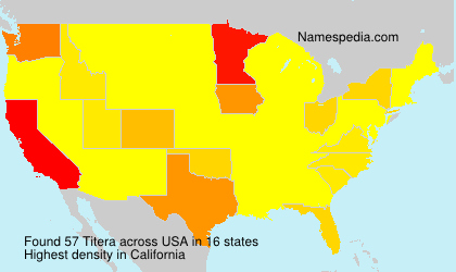 Surname Titera in USA Surname Titera in USA