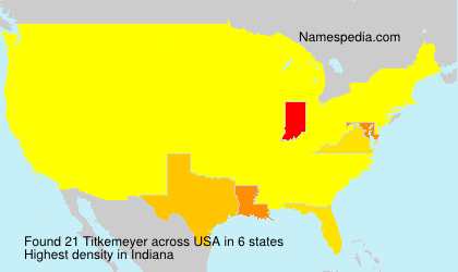 Surname Titkemeyer in USA Surname Titkemeyer in USA
