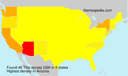 Surname Titla in USA Surname Titla in USA