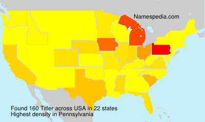 Surname Titler in USA Surname Titler in USA