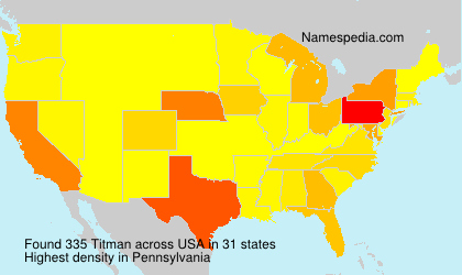 Surname Titman in USA Surname Titman in USA