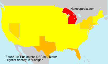 Surname Tius in USA Surname Tius in USA