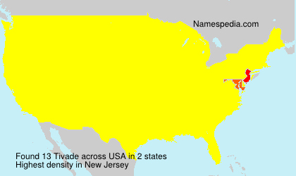 Surname Tivade in USA Surname Tivade in USA
