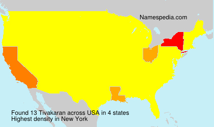 Surname Tivakaran in USA Surname Tivakaran in USA