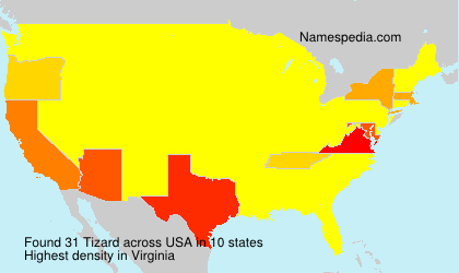 Surname Tizard in USA Surname Tizard in USA