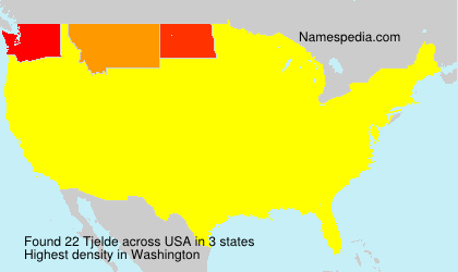 Surname Tjelde in USA Surname Tjelde in USA