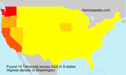 Surname Tjensvold in USA Surname Tjensvold in USA
