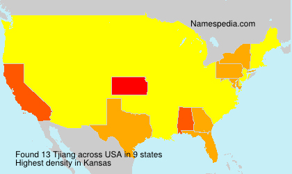 Surname Tjiang in USA Surname Tjiang in USA