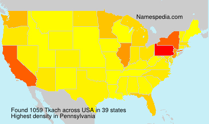Surname Tkach in USA Surname Tkach in USA