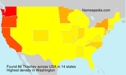 Surname Tkachev in USA Surname Tkachev in USA