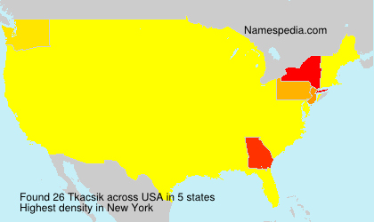 Surname Tkacsik in USA Surname Tkacsik in USA