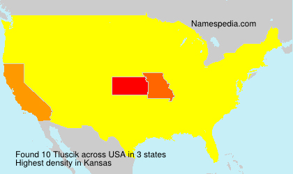 Surname Tluscik in USA Surname Tluscik in USA