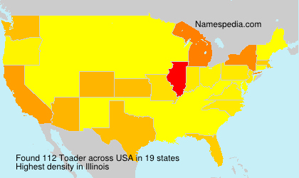 Surname Toader in USA Surname Toader in USA