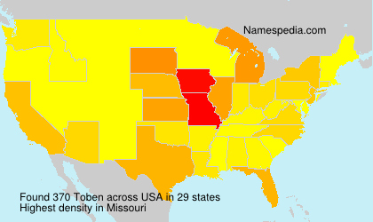Surname Toben in USA Surname Toben in USA