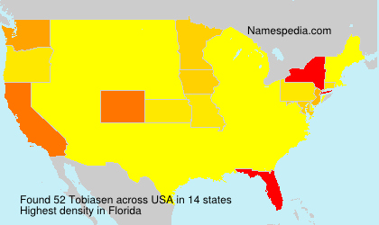 Surname Tobiasen in USA Surname Tobiasen in USA