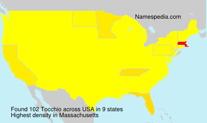 Surname Tocchio in USA