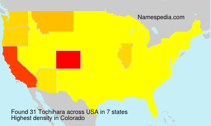Surname Tochihara in USA Surname Tochihara in USA