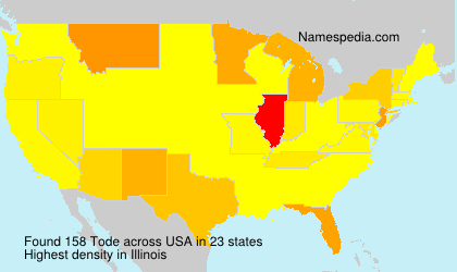 Surname Tode in USA Surname Tode in USA