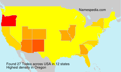 Surname Todea in USA Surname Todea in USA