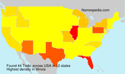Surname Todic in USA Surname Todic in USA