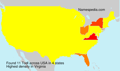 Surname Todl in USA Surname Todl in USA
